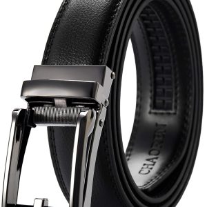 Mens Dress Belt - Ratchet Belt Leather 1 1/4" Comfort Click - Perfect Companion to Mens Dress Shoes