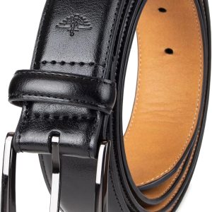 Men's 1 3/8 in. Feather-Edge Belt with Two-Row Stitching